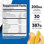 Nutricost Pre-Workout Complex Powder (30 Servings, Peach Mango) - Pre-Workout Supplement with Beta-Alanine, Taurine & Amino Acids