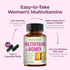 Multivitamin for Women with Vitamins and Minerals for Energy, Focus and Immune Health + Probiotics for Women & Men with Prebiotics – 40 Billion CFU Probiotics for Digestive & Gut Health