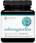 Youtheory Ashwagandha - with Organic KSM-66 Ashwagandha - Herbal Blend to Support Stress Relief & Energy Levels* - Helps Support Mood* - 1,000 mg - 90 Vegetarian Capsules (45-Day Supply)