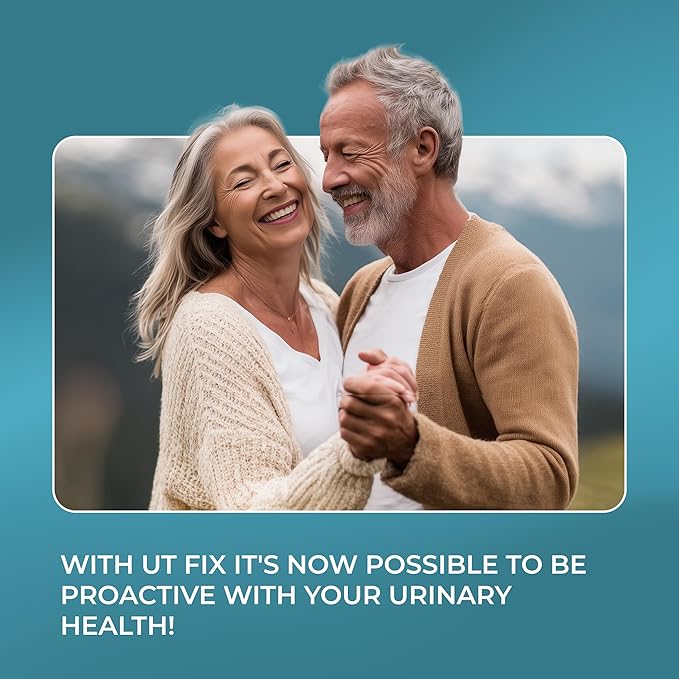 PUREHEALTH RESEARCH UT Fix - Urinary Tract Health Formula - Urinary Tract Support for Women & Men - Cranberry Supplement with D Mannose 1000mg, Vitamin D3 & Bee Propolis - 60 Capsules