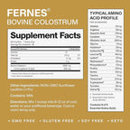 Grass Fed Whole Bovine Colostrum Powder for Women & Men – First Day Milking, Non GMO, Soy Free, Keto, Gluten Free – 28 Servings, 2.96 oz, Unflavored, Made in USA
