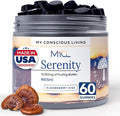 Serenity Reishi Mushroom Gummies for Adults - 500mg Whole Fruiting Body Extract - Sleep Gummies for Adults and Kids - Vegan, Gluten-Free - Stress Relief, Relaxation - Elderberry Kiss, 60 Count