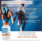 Doctor's Best CoQ10 L-Carnitine Magnesium Supplement - Energy & Exercise Support for Men & Women, Naturally Fermented Coenzyme Q10, Gluten Free, Soy Free, Vegan Formula - 90 Veg Caps