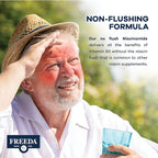 Freeda Niacinamide - Vitamin B3 Niacinamide 250 mg - Vegetarian No Flush Niacin Formula - B3 Vitamins Niacinamide Supplement - Niacin Flush Free Niacin Supplement Vitamin B3 Nicotinamide, 500 Capsules