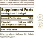 Solgar Vitamin E 200 IU Alpha,100 Softgels - Antioxidant,Healthy Aging,Healthy Skin,Immune System Support - Natural Source Vitamin E - Gluten Free,Dairy Free - 100 Servings,(Pack of 2)