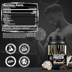 Animal Whey Isolate Protein Powder - Loaded for Pre & Post Workout Muscle Builder and Recovery with Digestive Enzymes for Men & Women - 25g Protein, Great Taste, Low Sugar - Cookies & Cream 2 lbs