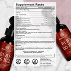 Prime Code Liquid Vitamin B1 Drops with Vitamin B3 B6 & B12 | B Complex Liquid Supplement | Thiamine Supplement for Adults | High Absorption | Immune Support | Non-GMO | Gluten-Free