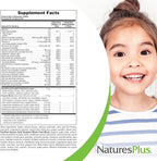 NaturesPlus Animal Parade Gold Children's Multivitamin - 120 Animal-Shaped Chewable Tablets - Assorted Cherry, Orange & Grape Flavors - Vegan, Gluten Free - 60 Total Servings