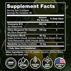 High Absorption CoQ10 500MG - Co Q 10 Supplement 120 Softgels for Heart Health&Energy Production - Enhanced CoQ10 Nutritional Supplements with Coenzyme Q10 - Alternative to coq10 400mg softgels