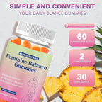 Pineapple Gummies for Women pH, 2 Pack, Premium Feminine Balance Gummies for Women | Boosts Body Health, pH Balance & Immune Support | Sugar Free, Vegan, Non-GMO, Gluten-Free