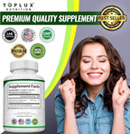 Toplux Moringa Capsules 1200mg – Pure Moringa Powder High Potency Leaf Extract Green Superfood Rich in Antioxidant, for Energy & Immune Support, Vegan Non-GMO 90 Capsules