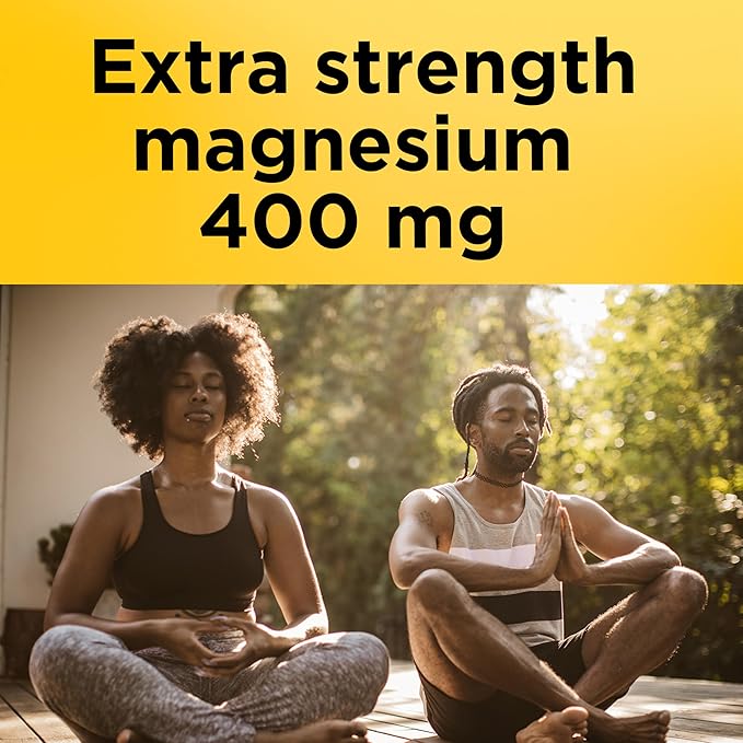 Nature Made Magnesium Oxide 400 mg Softgels, Extra Strength Magnesium Supplements for Men and Women, Support for Muscle, Nerve, Bone and Heart, 60 Day Supply