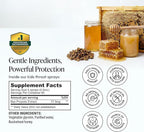 Kids Propolis Throat Spray - Natural Immune Support & Sore Throat Relief - by BEEKEEPER'S NATURALS - Has Antioxidants & Gluten-Free (1.0 oz) Pack of 1 (Kids)