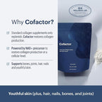 ELYSIUM Cofactor – 4-in-1 Collagen Peptides Powder w/NAD+, Hyaluronic Acid & Vitamin C for Skin, Hair, Nails, Joints & Cellular Health, Collagen Supplements for Men & Women – Unflavored, 28 Servings