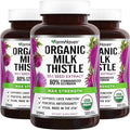 FarmHaven USDA Organic Milk Thistle Capsules | 30X Concentrated Seed Extract & 80% Silymarin Standardized - Supports Liver Function and Overall Health | Non-GMO | 360 Vegan Capsules