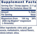Life Extension Neuro-Mag Magnesium L-Threonate Powder (Tropical Punch)-Ultra-Absorbable Magnesium-Supports Memory,Focus,Cognitive Function&Mood-Gluten free,Non-GMO,Vegetarian (30 Servings),(Pack of 2)
