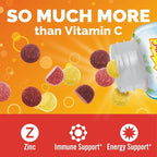 Emergen-C 750mg Vitamin C Gummies for Adults, Immune Support Gummies, Gluten Free, Strawberry, Lemon and Blueberry Flavors, Back to School Essentials - 45 Count