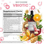 Clean Nutraceuticals VBiotic Vaginal Probiotic for Women Liquid Drops | Cranberry Uva Ursi Horsetail D-Mannose Prebiotics Marigold & Black Cohosh Vaginal Health Supplement | pH Balance