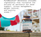 Quality of Life Pure Balance Serotonin Premium–Helps Boost Serotonin & Cortisol Levels - Includes 5-HTP, Venetron, Sensoril, Vitamin D3 & L-Theanine–60 Capsules