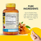 MASON NATURAL Magnesium & Vitamin D3 with Turmeric, 180,Day Supply, Dietary Supplement for Daily Wellness Support, 60 Tablets (Pack of 3)