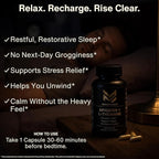 Apigenin 100mg with L-Theanine 200mg Supplement Capsules for Sleep Support, Relaxation, Clarity & Calm | Melatonin Free | 60 Vegan Capsules