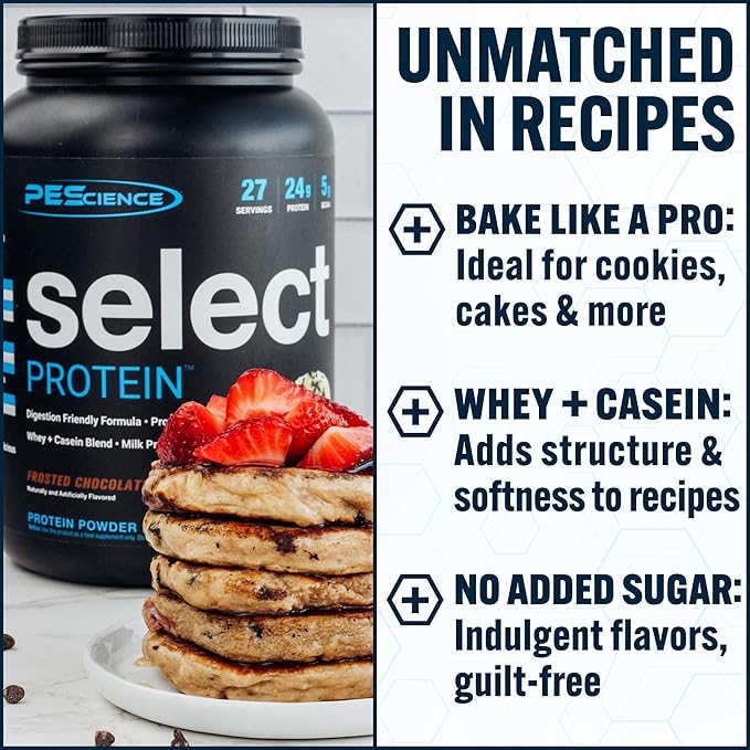 PEScience Select Protein Powder, Whey and Casein Blend, Lean Protein Powder for Women and Men, Low Calorie, Low Carb, Keto Friendly, Gluten Free, Chocolate Truffle - 5 Servings