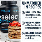 PEScience Select Protein Powder, Whey and Casein Blend, Lean Protein Powder for Women and Men, Low Calorie, Low Carb, Keto Friendly, Gluten Free, Frosted Chocolate Cupcake - 55 Servings