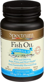 Spectrum Essentials Softgels, Fish Oil Omega-3, 1000 mg, 100 Count