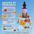 VBiotic Vaginal Probiotic for Women Liquid Drops | Womens Probiotics | Cranberry Uva Ursi Horsetail D-Mannose Prebiotics Marigold & Black Cohosh Vaginal Health Supplement | pH Balance | By Clean Nutra