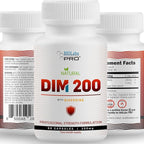 DIM Supplement for Women and Men, DIM 200mg Oral Supplement Hormonal Balance, Hormone Balance for Women and Men, Diindolylmethane Gluten Free Vegetarian Twist Capsules (60 Caps - 2-Month Supply)