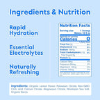 Nectar Sugar Free Electrolytes Powder - Organic Fruit No Sugar or Calories - Hydration Powder for Dehydration Relief and Rapid Rehydration - Keto and Paleo (Lemon 40 Serving Tub)