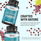 Pure By Nature Prostate Supplement for Men, Beta Sitosterol Prostate Health Supplement with Zinc for Urinary Tract Support, Ease Frequent Urination & Improved Sleep, Gluten-Free, Non-GMO 90 Capsules