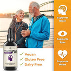 Think Above Liquid B6 Pyridoxine Supplement, Vitamin B-6 (as Pyridoxine Hydrochloride), Glass Bottle 4 oz 120 ml