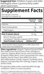 Garden of Life Kids Probiotic 3 Billion CFU, Cherry Flavor Gummies - Sugar Free Once Daily Probiotics for Kids, Children's Digestive & Immune Health, 30 Vegetarian Gummies, (Pack of 2)