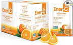 Ener-C Sugar Free Multivitamin Drink Mix - Vitamin Powder for Water, Electrolytes Powder No Sugar, Hydration Boost Packets, Zero Sugar, Vitamin C & B12 Supplement Liquid Mix - Orange, 30 Count