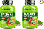 NATURELO Bariatric Multivitamin - One Daily with Iron - Supplement for Post Gastric Bypass Surgery Patients - Natural Whole Food Nutrition - 60 Veggie Capsules (Pack of 2)
