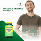 Digestive Enzymes – 60 Vegetarian Capsules, Enzimas Digestivas with Probiotics and Prebiotics, Enzymes for Digestion, Daily Digestive Health Supplement (Pack of 2)