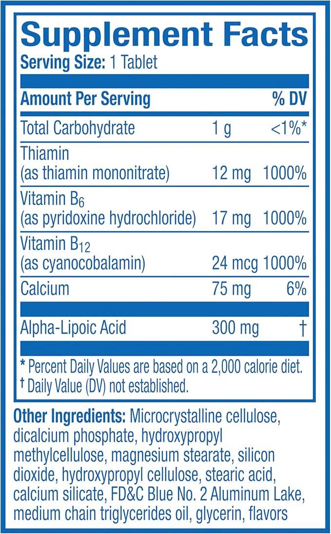 Nervive Nerve Health, Alpha Lipoic Acid, Fortify Nerve Health, Healthy-Function, Healthy Blood Circulation, Supplement, Tablet, 60 Tablets, (Pack of 2)