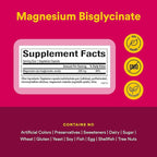 Natural Factors Magnesium Bisglycinate - Whole-Body Health Support Supplement - Natural Magnesium Supplement Supports Bone Strength & Health - 120 Vegetarian Capsules (120 Servings)