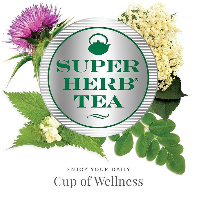 The Republic of Tea - Organic Milk Thistle SuperHerb Tea Tin, 36 Herbal Tea Bags, Naturally Caffeine-Free