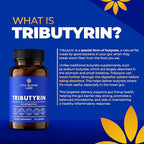 Tributyrin Supplement - Better Delivery & More Effective than Sodium Butyrate - Gut Health & Digestive Support - 3-in-1 Butyrate Postbiotics for Leaky Gut & Gut Barrier Support - 30 Capsules