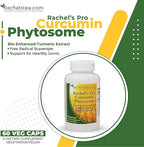Rachel’s Pro Curcumin Phytosome - High Absorption Meriva Turmeric, Gluten-Free Curcumin Supplement, 60 Capsules for Daily Use