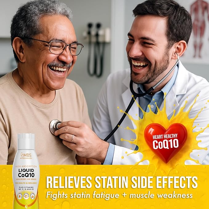 Liquid CoQ10 120mg of Bioavailable Ubiquinone for Superior Absorption. Support Heart, Bone, and Skin Health with a Natural Antioxidant. 35 Servings in a Convenient 17 oz Bottle.