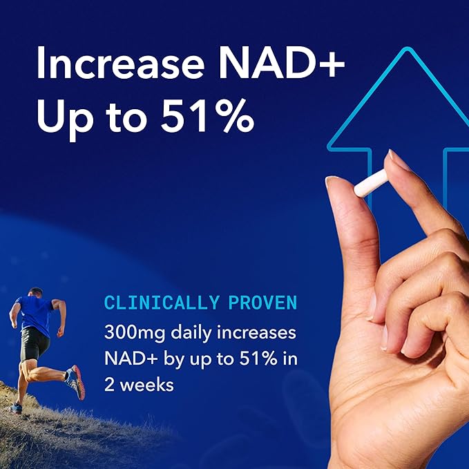 TRU NIAGEN Patented NAD Supplement for Brain Function, Anti Aging & Cell Regeneration, 300mg Niagen, 30 Servings | Supports Cellular Energy, Muscle | Nicotinamide Riboside (NR) Take 1 Daily | 3 Bottle