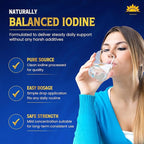 Lugoldine Iodine Drops 1 oz – Patented Process (US20090022816A1), 150 mcg Iodine (100% Daily Value), Alcohol-Free & Glycerin-Free, Liquid Iodine Supplement (1 Ounce (Pack of 1))