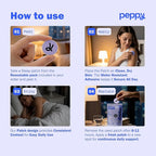 peppy Sleep Patches 30 Day Supply - Nighttime Herbal Patch with Valerian, Hops & Natural Botanicals - Gentle Restful Sleep Aid Transdermal Patch for Adults - Relaxation Support