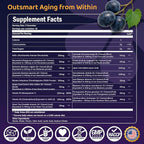 NAD+ Complex Gummies (90 Ct, 45 Servings), Resveratrol, 500mg of TMG, Quercetin, Curcumin, Berberine & Antioxidants | Advanced Plant-Based Formula for Daily Cellular Balance & Longevity Nutrition