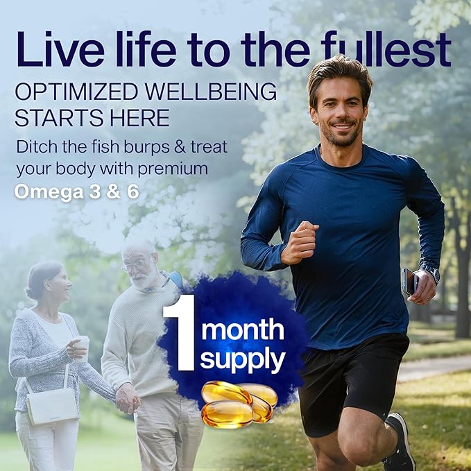 Plant Based Omega 3 & 6 – Vegan Fish Oil Alternative with DHA, EPA & SDA – Burpless Softgels for Heart, Skin, Eye & Immune Support – 120 Softgels – YES