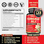 Satoomi 9in1 Tongkat Ali Root Extract - Ashwagandha, Tribulus Terrestris - 90 Capsules for 3 Months - Support Strength, Energy & Healthy Immune