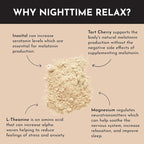 JUST INGREDIENTS Chai Nighttime Relax Drink Mix – 30 Servings | No Sugar Added | Magnesium, L-Theanine, Chamomile & Tart Cherry Extract | Supports Relaxation & Restful Evenings